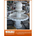 white marble ball water fountain